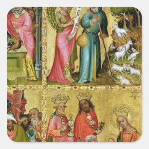 The Annunciation to St. Joachim Square Sticker