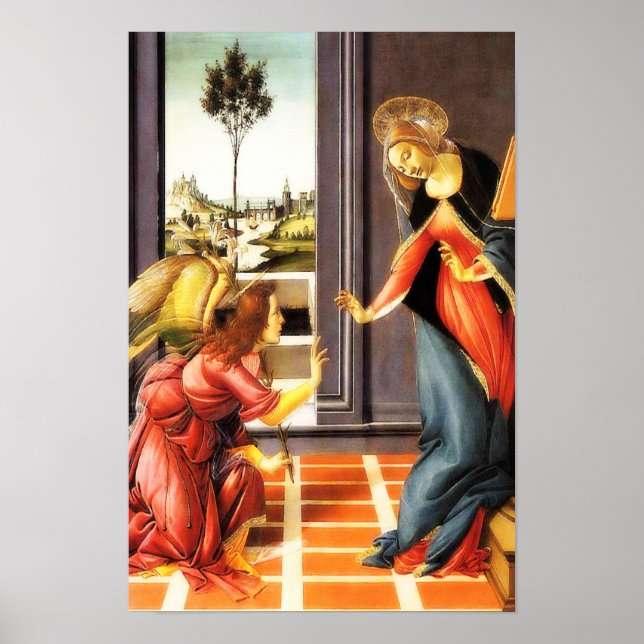 The Annunciation Virgin Mary Gabriel Angel Poster (Front)