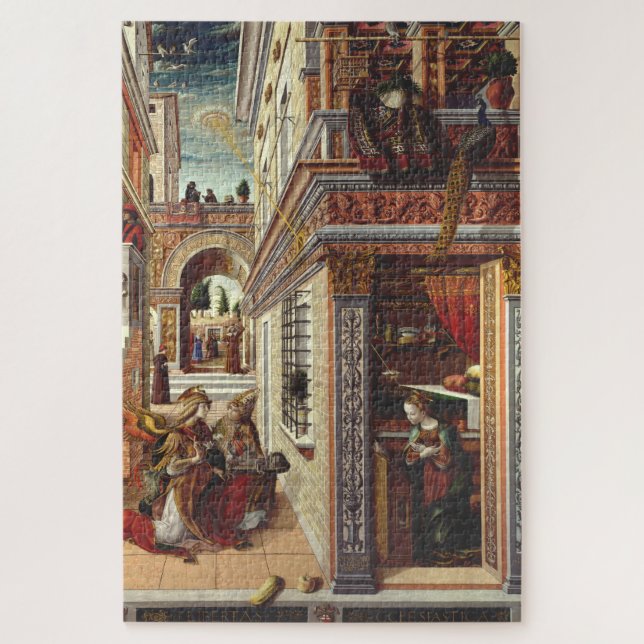 The Annunciation, with Saint Emidius Jigsaw Puzzle (Vertical)