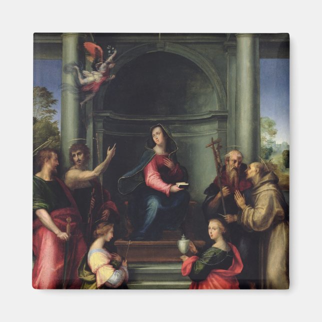 The Annunciation with Saints, 1515 Magnet (Front)