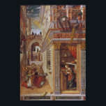 The Annunciation with St. Emidius, 1486 Poster<br><div class="desc">The Annunciation with St. Emidius,  1486 | by Carlo Crivelli | Art Location: National Gallery,  London,  UK | Italian Artist | Image Collection Number: BAL97895</div>