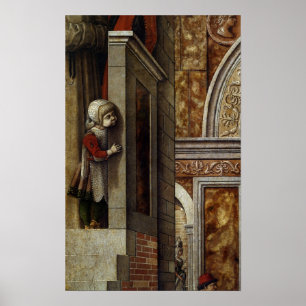 The Annunciation with St. Emidius, 1486 Poster