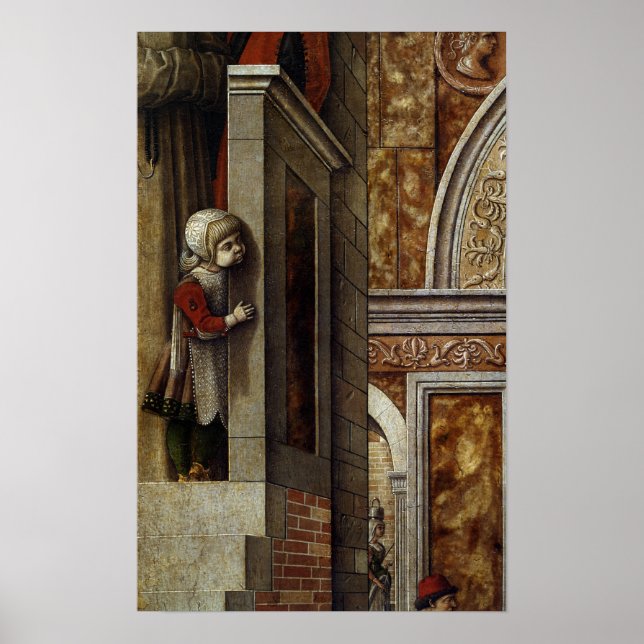 The Annunciation with St. Emidius, 1486 Poster (Front)