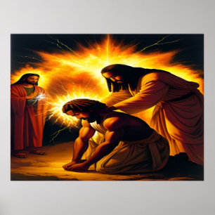 The Anointing Christian Art Poster
