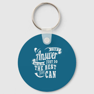The Answer Can Key Ring