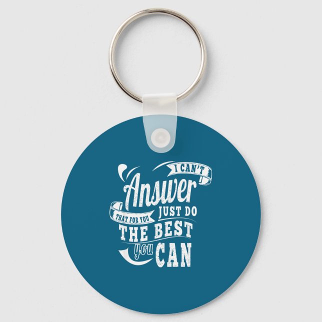 The Answer Can Key Ring (Front)