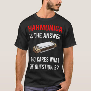 The Answer Harmonica Mouth Organ T-Shirt