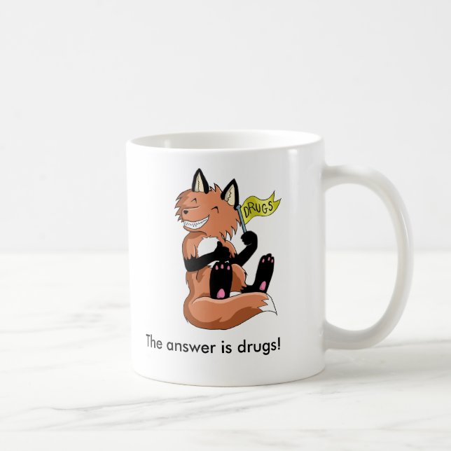 The answer is drugs - Mug (Right)