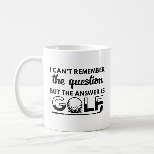 The Answer Is Golf Coffee Mug (Left)