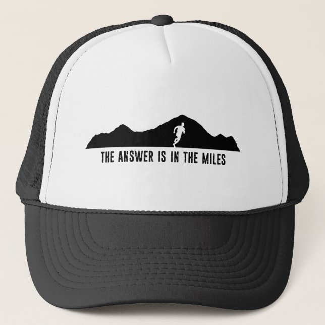 The Answer Is In The Miles Trucker Hat (Front)