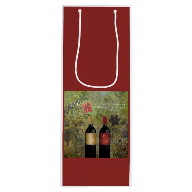 The Answer to Red or White is Yes Wine Tote Bag (Front)