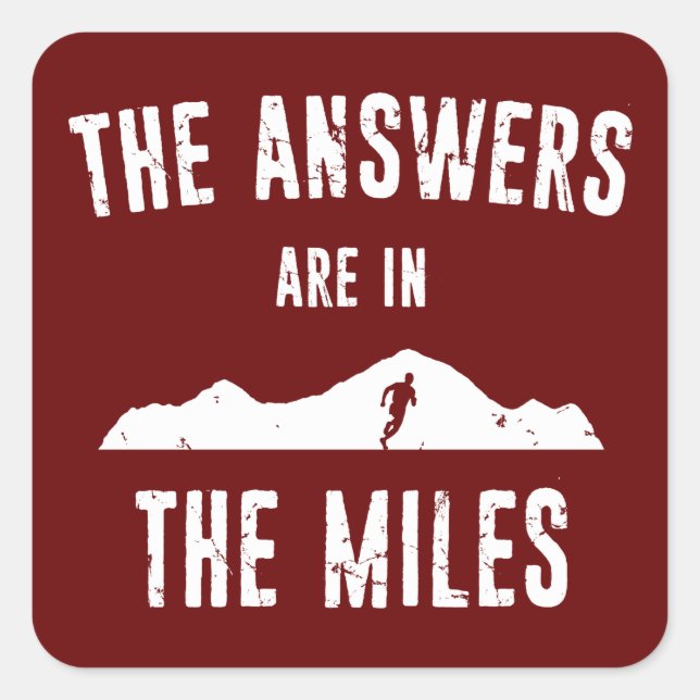 The Answers Are In The Miles Square Sticker (Front)