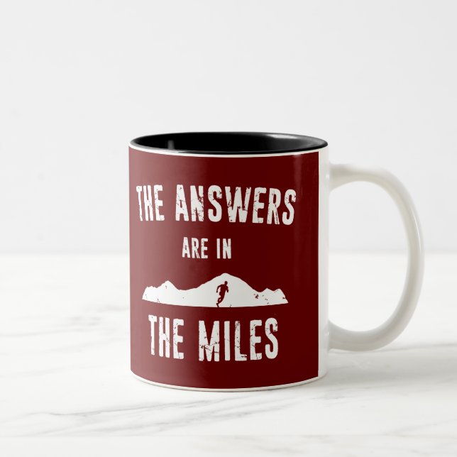 The Answers Are In The Miles Two-Tone Coffee Mug (Right)