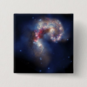 The Antennae Galaxies 15 Cm Square Badge