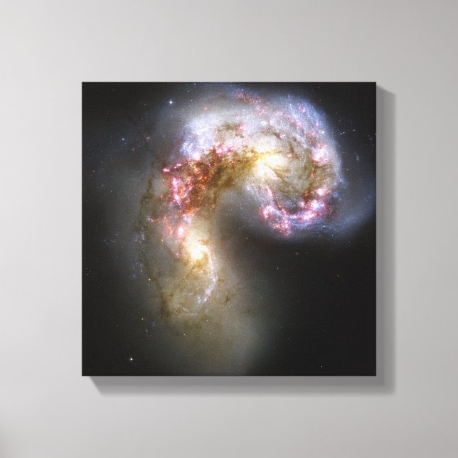 The Antennae galaxies Canvas Print (Front)