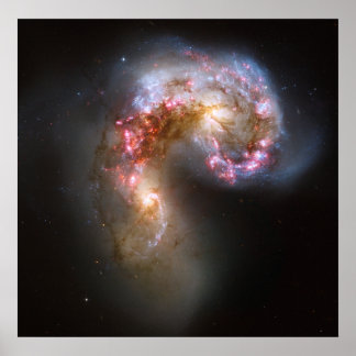 The Antennae Galaxies-NGC 4038-4039 Poster