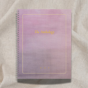 The Anthology   Mauve Custom Poetry Collection Notebook