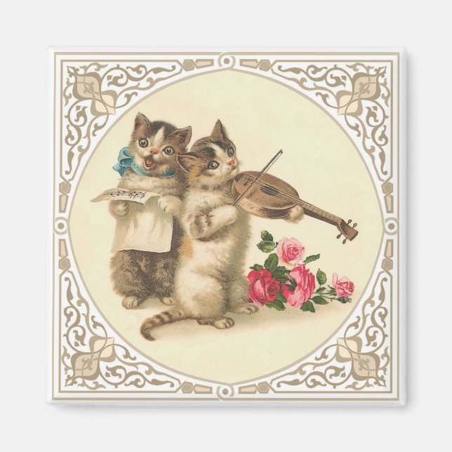 The Anthropomorphic Musical Kittens Magnet (Front)