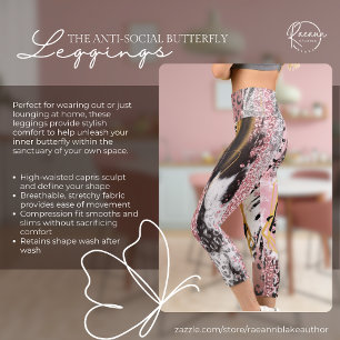 The Anti-Social Butterfly High Waisted Capris