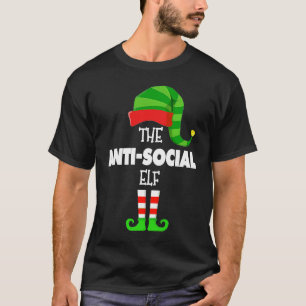 The ANTI SOCIAL ELF Group Matching Family Christma T-Shirt