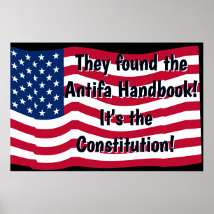 The Antifa Handbook Patriotic (ds) Poster