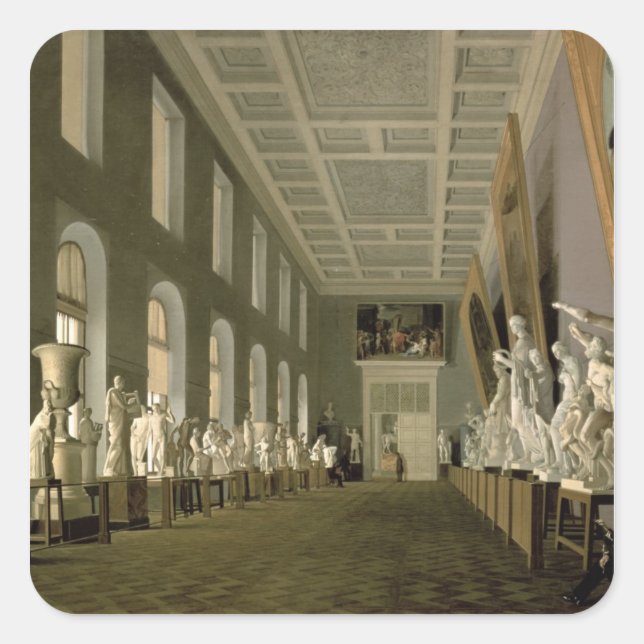 The Antiquities Gallery of Academy of Fine Square Sticker (Front)