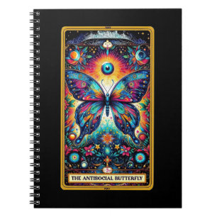 The Antisocial Butterfly Tarot Card Notebook