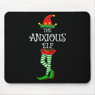 The Anxious Elf Family Matching Xmas Funny Idea Ch Mouse Mat