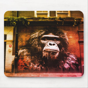 The Ape On the Wall Painting Laptop Desktop Tablet Mouse Mat