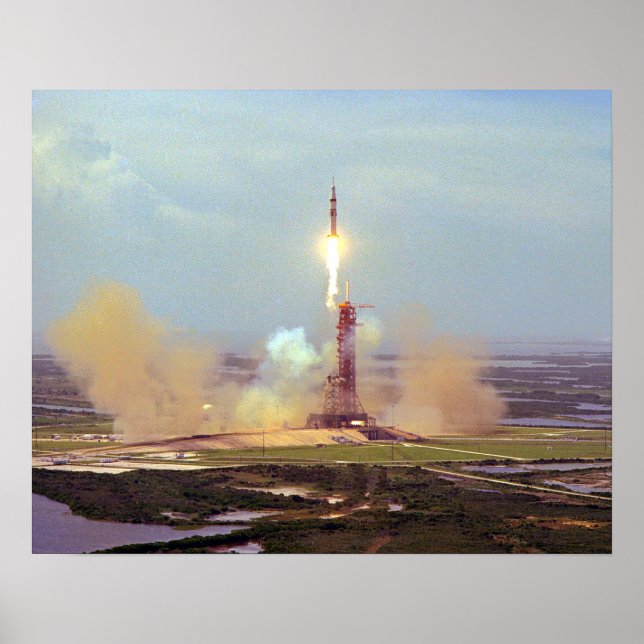 The Apollo Soyuz Test Project Saturn IB Launch Poster (Front)