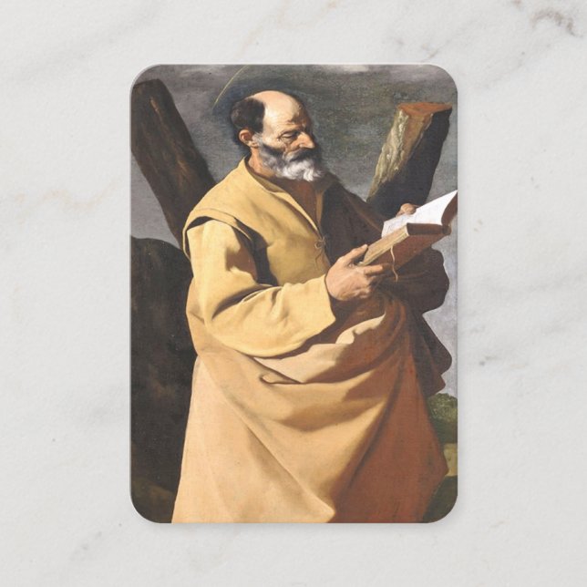 The Apostle St Andrew Prayer Card (Front)
