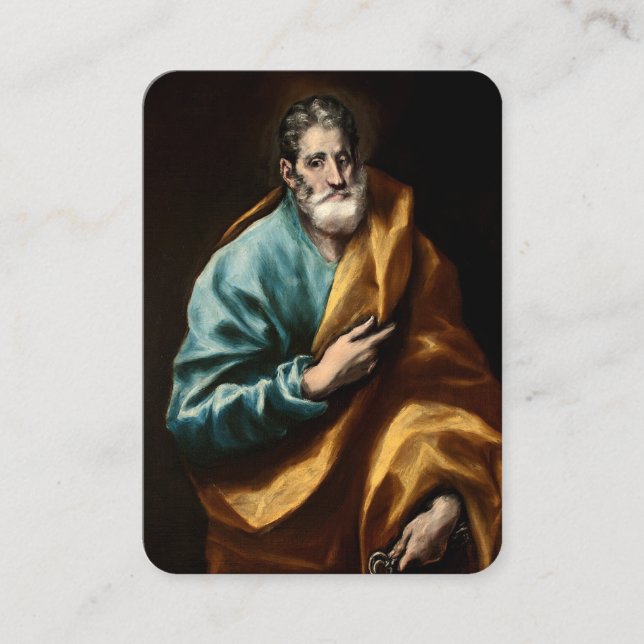 The Apostle St Peter Prayer Card (Front)