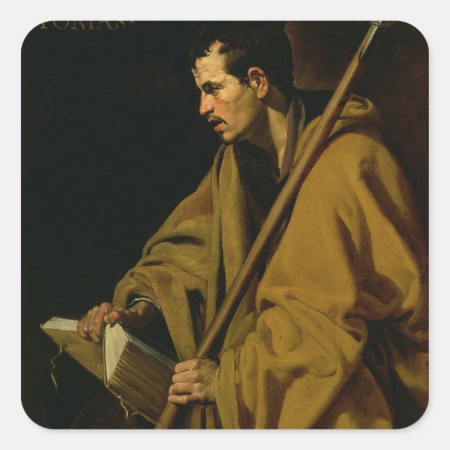The Apostle St. Thomas, c.1619-20 Square Sticker (Front)