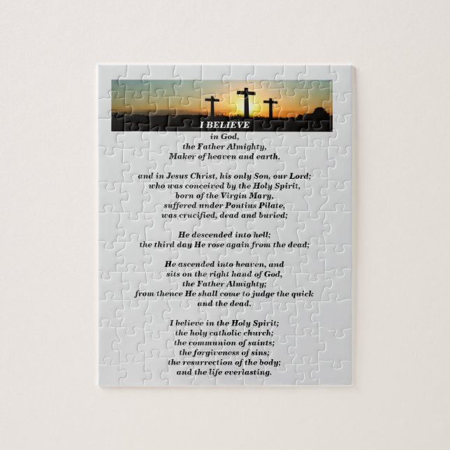 The Apostles' Creed Jigsaw Puzzle (Vertical)