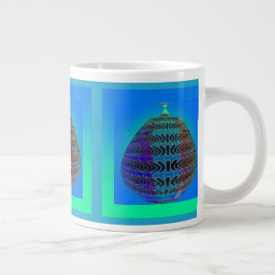 The Apothecary Jar Blue Large Coffee Mug