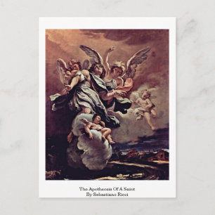 The Apotheosis Of A Saint By Sebastiano Ricci Postcard