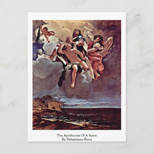 The Apotheosis Of A Saint By Sebastiano Ricci Postcard