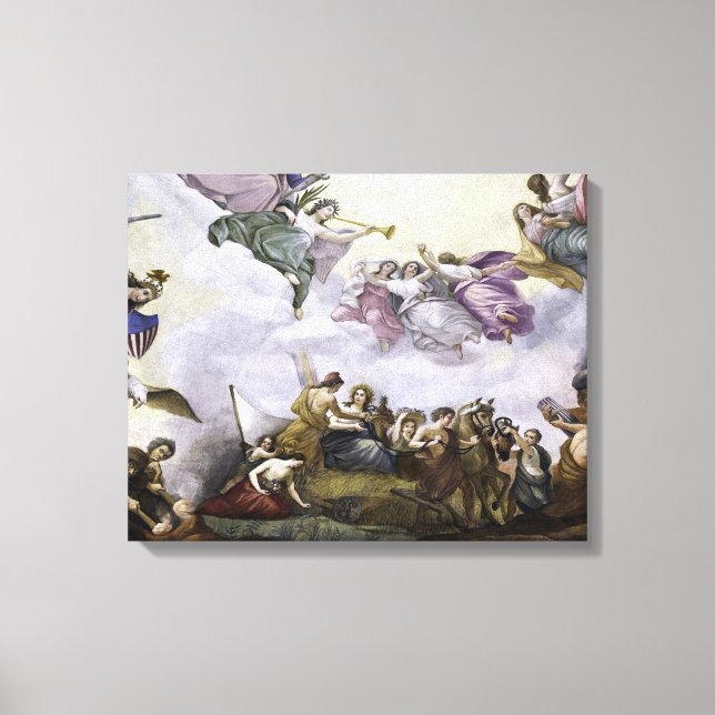 The Apotheosis of George Washington - Agriculture Canvas Print (Front)