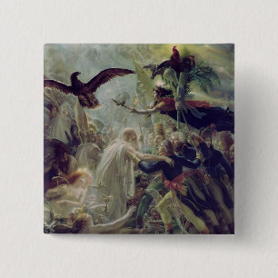 The Apotheosis of the French Heros 15 Cm Square Badge
