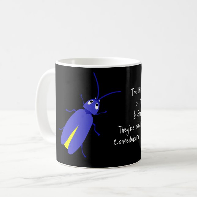 The Appalacian Blue Lightning Bug  Coffee Mug (Front Left)
