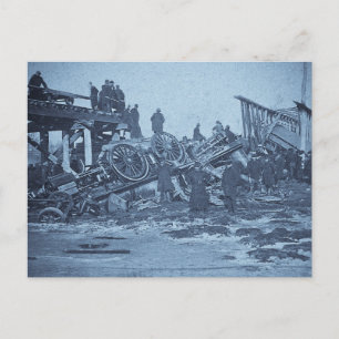 The Appalling Accident at Farmington River Cyan 2 Postcard