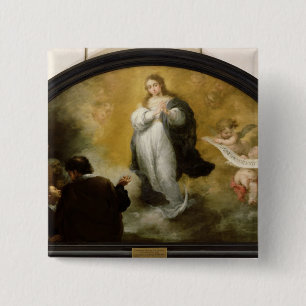 The Apparition of the Virgin, 1665 15 Cm Square Badge