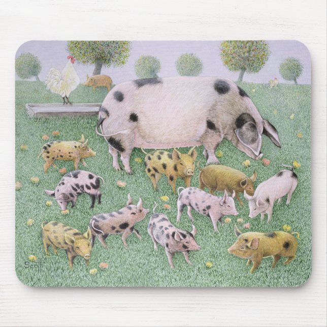 The Apple Feast Mouse Mat (Front)