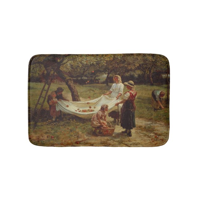 The Apple Gatherers, 1880 Bath Mat (Front)