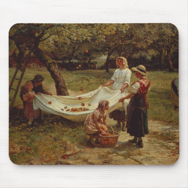 The Apple Gatherers, 1880 Mouse Mat (Front)
