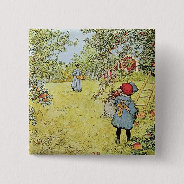 The Apple Harvest 15 Cm Square Badge (Front)