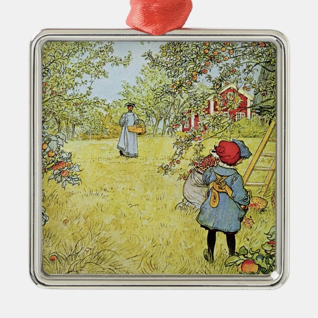 The Apple Harvest Metal Tree Decoration (Front)