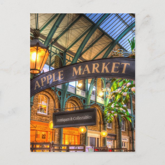 The Apple Market Covent Garden London Postcard (Front)