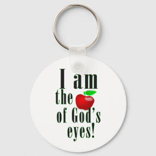 The Apple of God's eyes Key Ring
