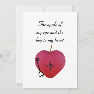 The apple of my eye and the key to my heart